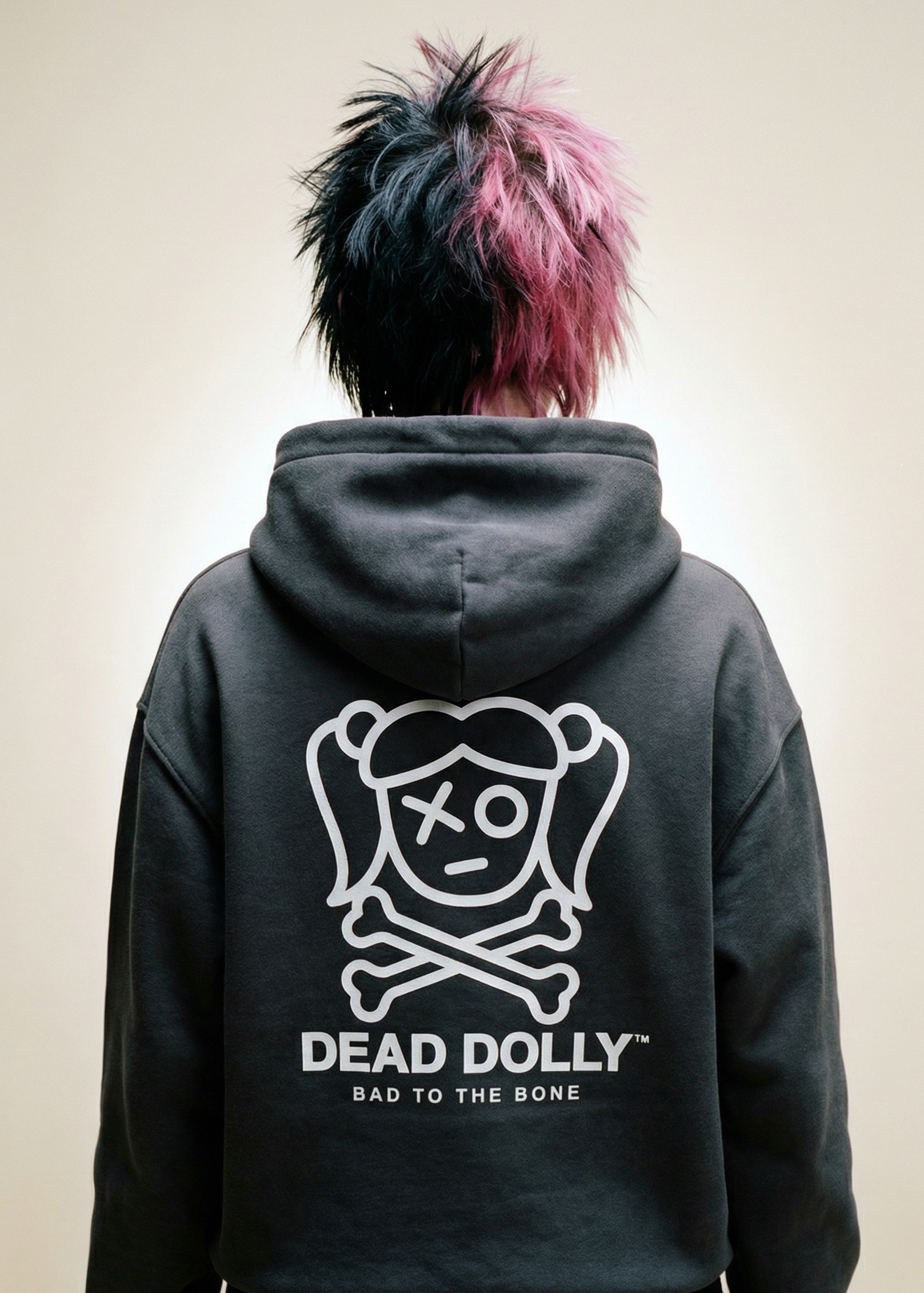 Bad to the Bone Hoodie / Back Print