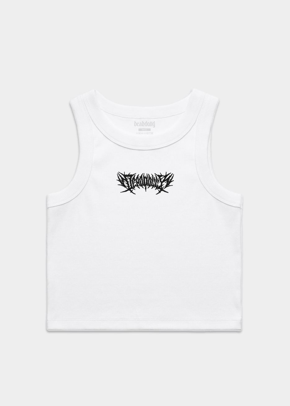 Metal Ribbed Crop Tank