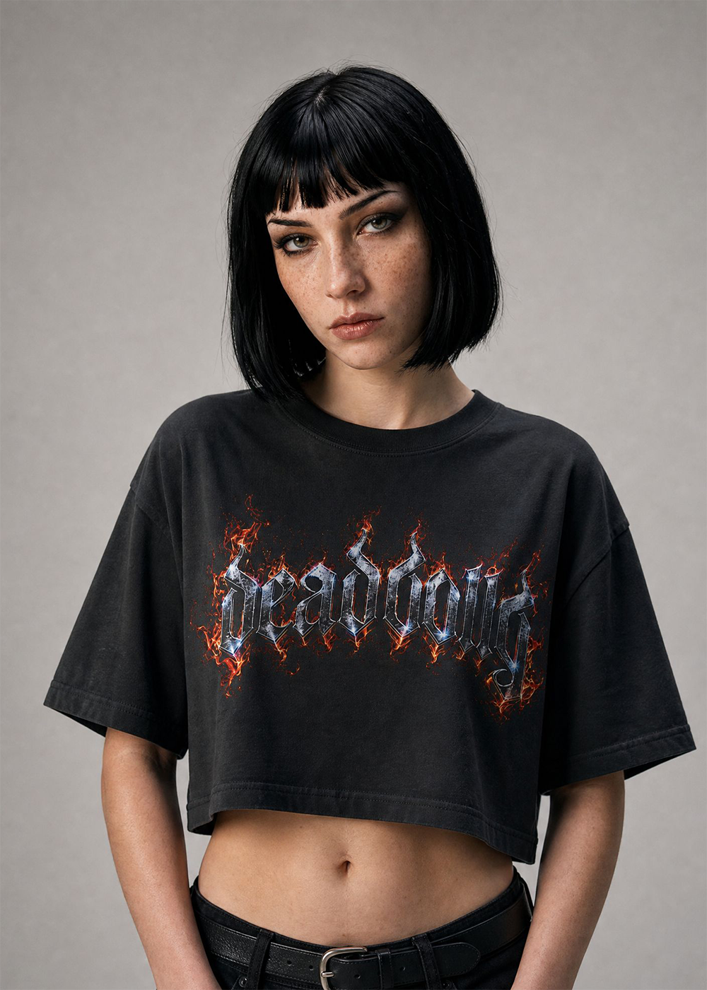 Flame Logo Cropped Tee