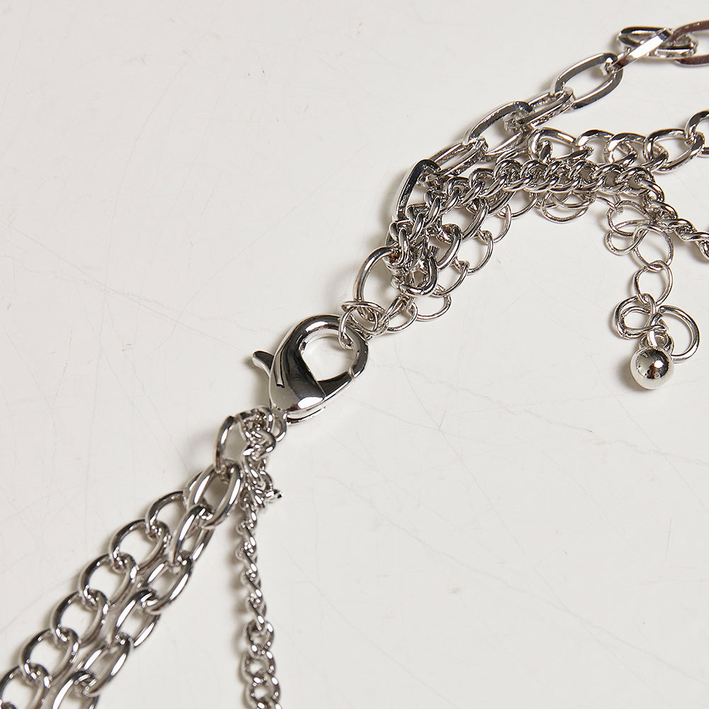 Safety Pin Layering Necklace