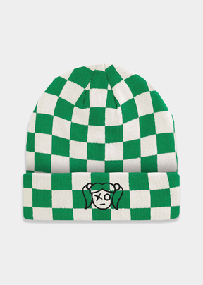 Logo Checkerboard Beanie