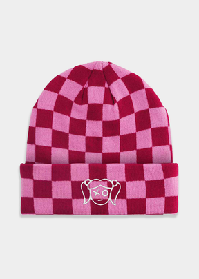 Logo Checkerboard Beanie