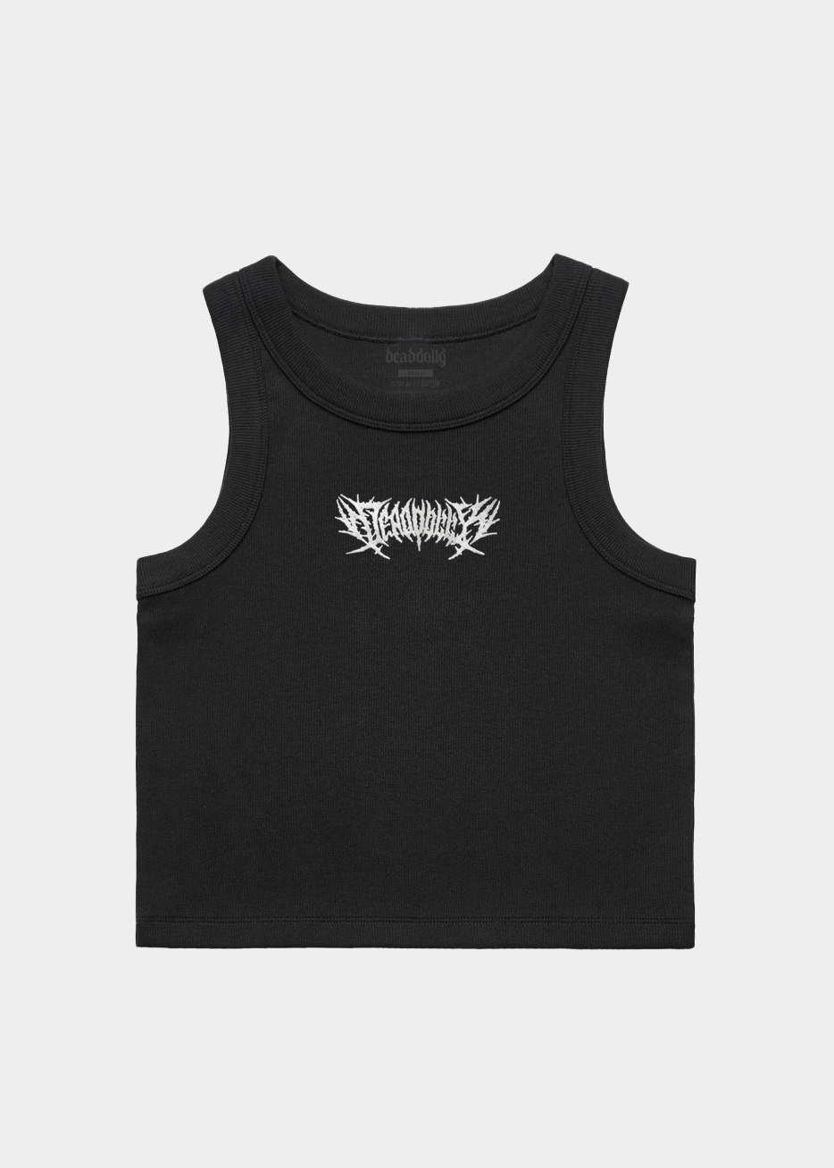 Metal Ribbed Crop Tank