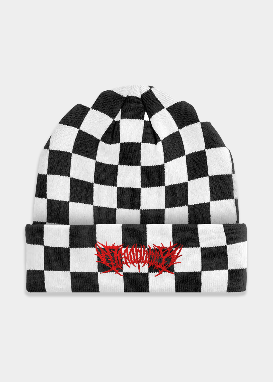Metal Checkerboard Beanie