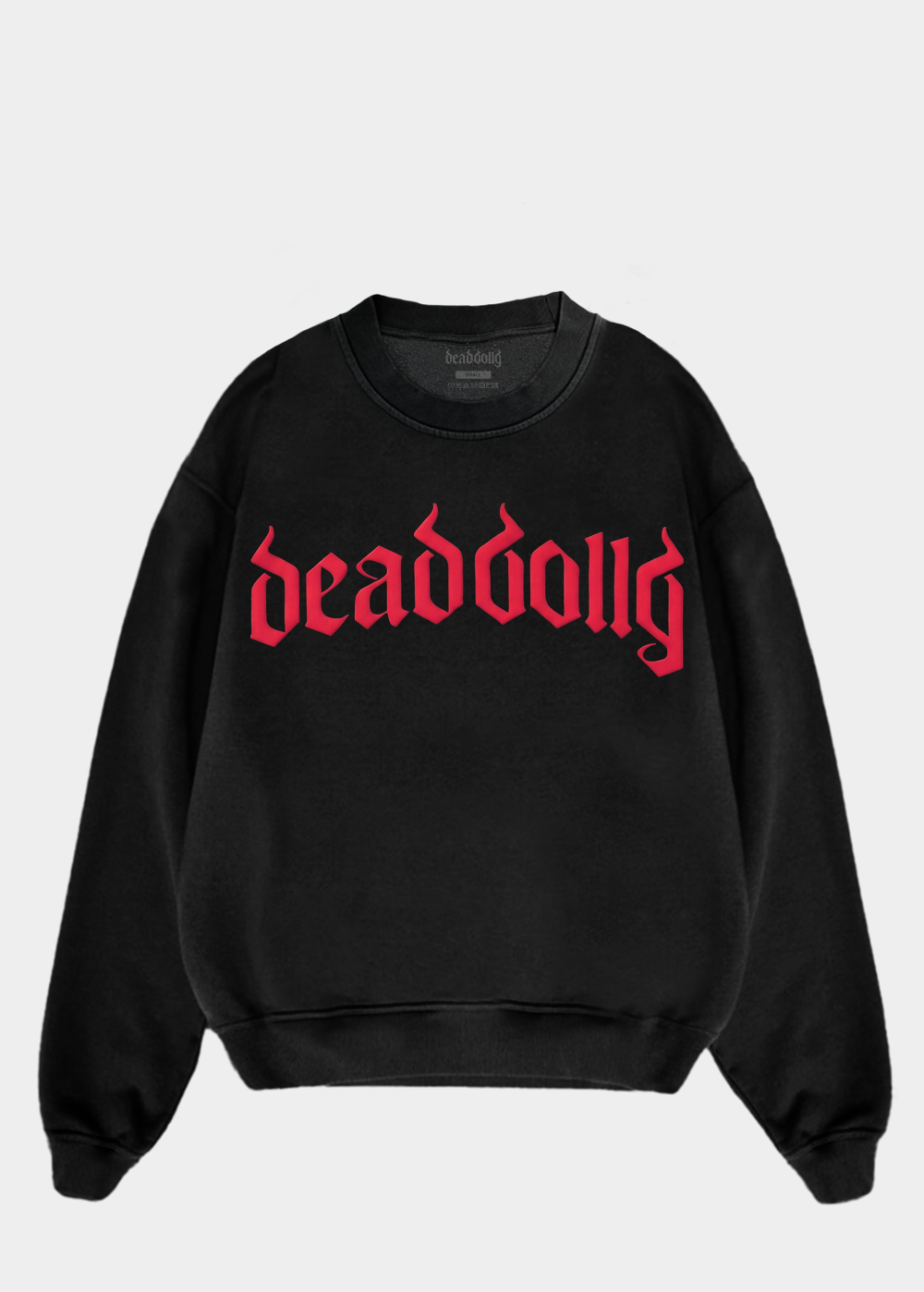 Red Puff Logo Sweatshirt