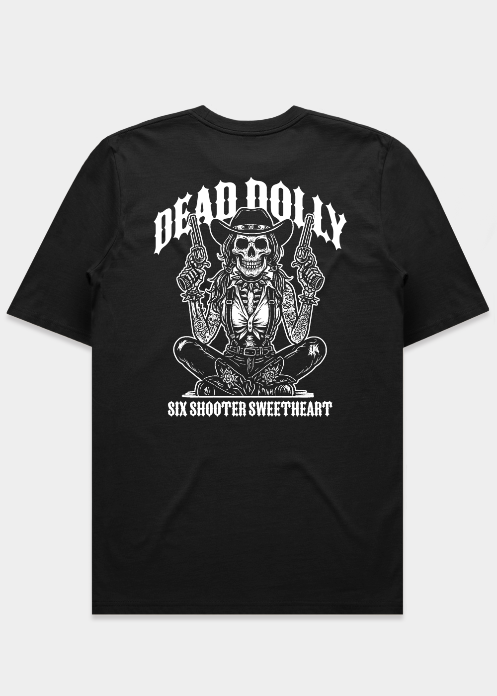 Six Shooter Sweetheart T-shirt / Back Print