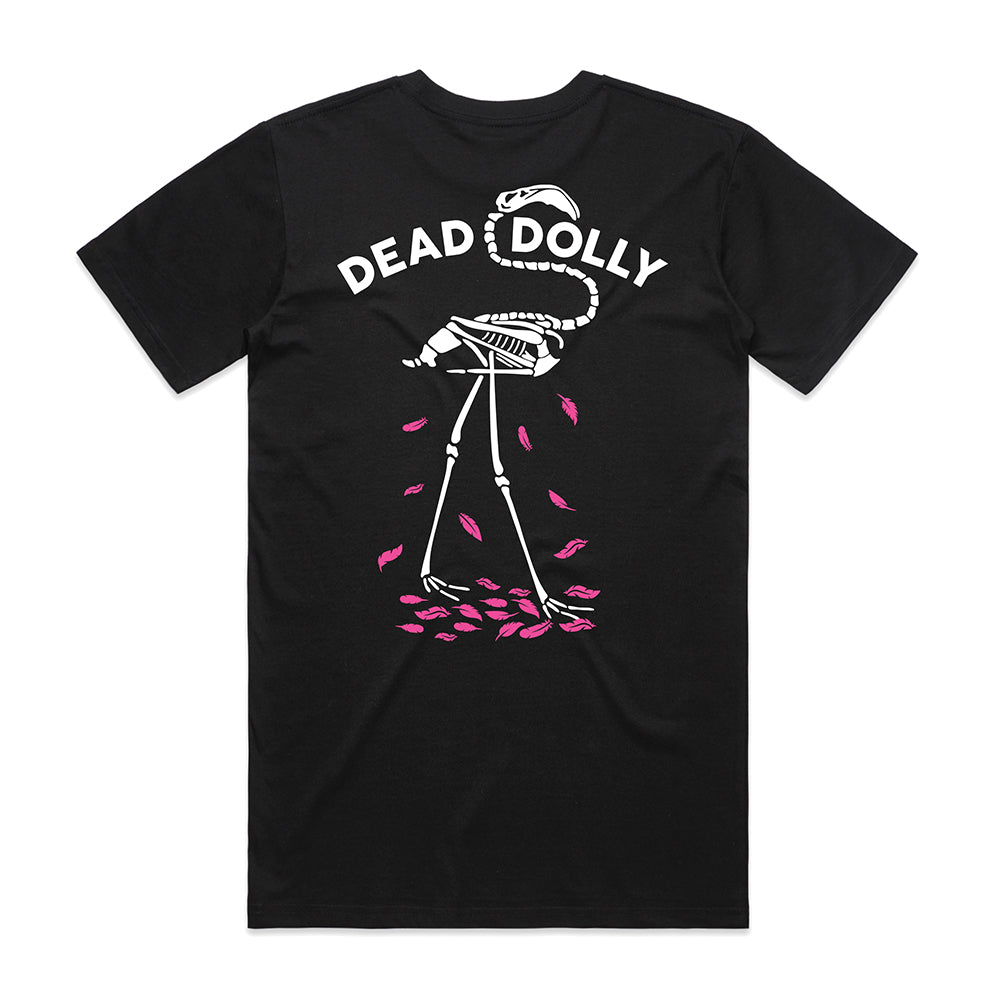 Flamingo Skeleton T-shirt / Back Print