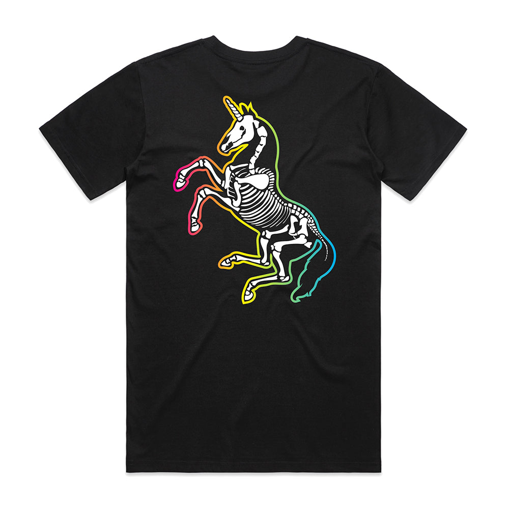 Unicorn Skeleton T-shirt / Back Print