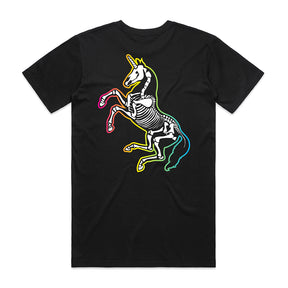 Unicorn Skeleton T-shirt / Back Print